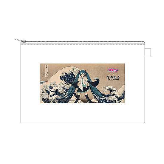 『葛飾北斎×初音ミク』iXima ポーチ 神奈川沖波裏【202607再販】