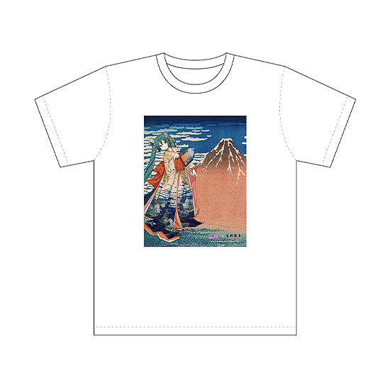 『初音ミク×葛飾北斎』iXima Tシャツ 凱風快晴