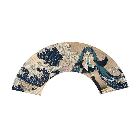 『葛飾北斎×初音ミク』iXima 扇子 神奈川沖波裏【202607再販】