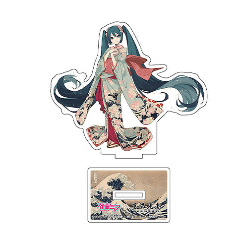 『葛飾北斎×初音ミク』iXima ダイカットアクリルスタンド 神奈川沖波裏 着物【202607再販】