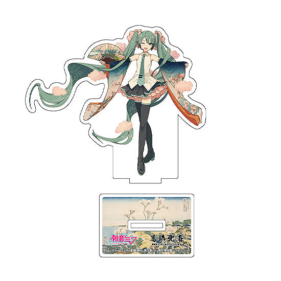 『初音ミク×葛飾北斎』iXima ダイカットアクリルスタンド 東海道品川御殿山ノ不二