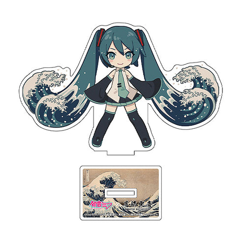 『初音ミク×葛飾北斎』iXima ダイカットアクリルスタンド 神奈川沖波裏 ミニキャラ