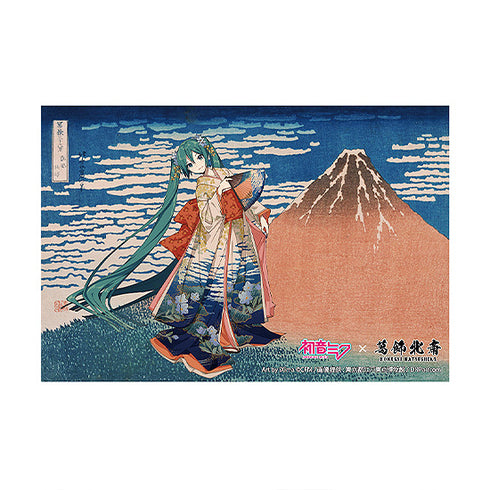 初音未來 x 葛飾北齋」iXima 明信片,勝利清晰。