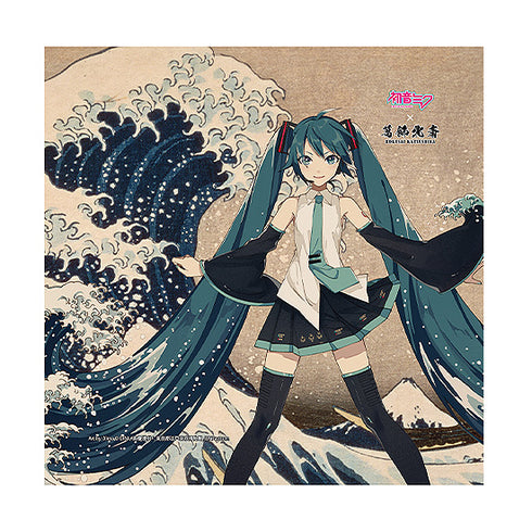 『初音ミク×葛飾北斎』iXima ハンドタオル 神奈川沖波裏