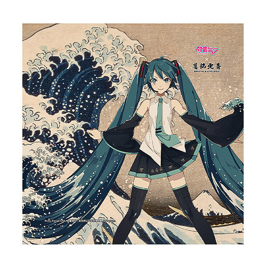 『初音ミク×葛飾北斎』iXima ハンドタオル 神奈川沖波裏