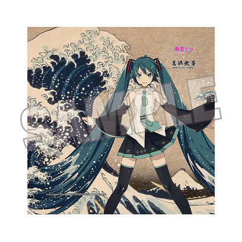 『葛飾北斎×初音ミク』iXima ハンドタオル 神奈川沖波裏【202607再販】