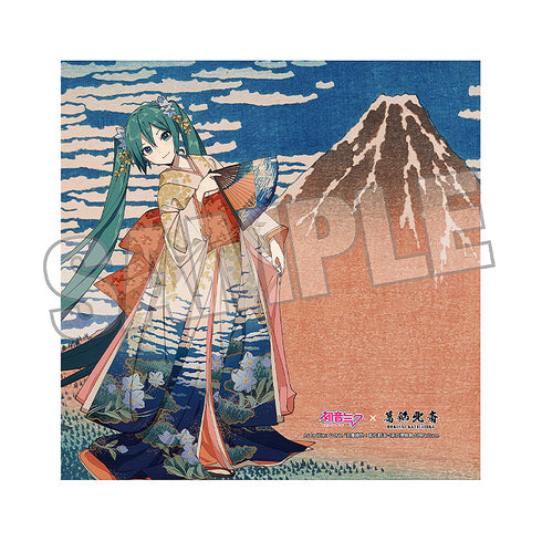 『葛飾北斎×初音ミク』iXima ハンドタオル 凱風快晴【202607再販】