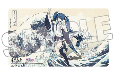 『葛飾北斎×初音ミク』Rella デスクマット 初音ミク 神奈川沖浪裏