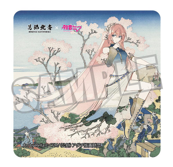 『葛飾北斎×初音ミク』Rella ステッカー 巡音ルカ 東海道品川御殿山ノ不二