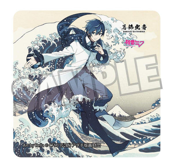 『葛飾北斎×初音ミク』Rella ステッカー KAITO 神奈川沖浪裏