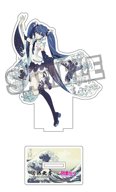 『葛飾北斎×初音ミク』Rella ダイカットアクリルスタンド 初音ミク 神奈川沖浪裏