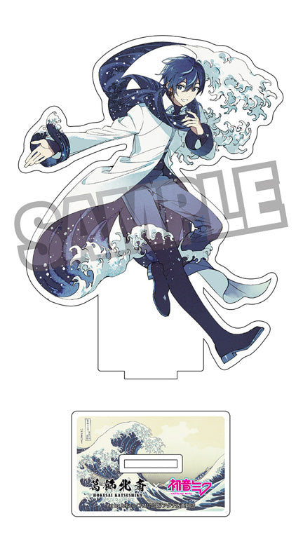 『葛飾北斎×初音ミク』Rella ダイカットアクリルスタンド KAITO 神奈川沖波裏