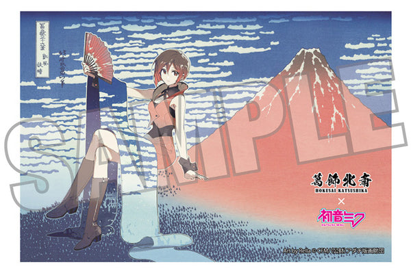 『葛飾北斎×初音ミク』Rella ポストカード MEIKO 凱風快晴