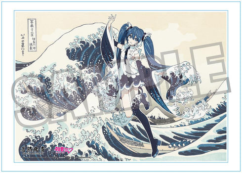 『葛飾北斎×初音ミク』Rella シリアルナンバー入りA3アクリルパネル 初音ミク 神奈川沖波裏