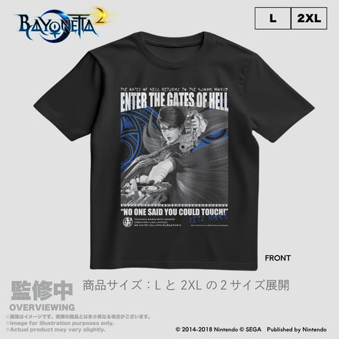 《貝優妮塔2》The Gates of Hell × いいじゃん 前印花T恤 2XL