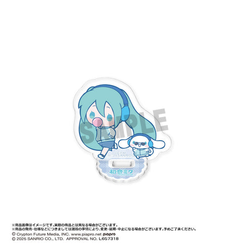 『初音ミク×シナモロール』トレーディングミニアクリルスタンド【BOX】