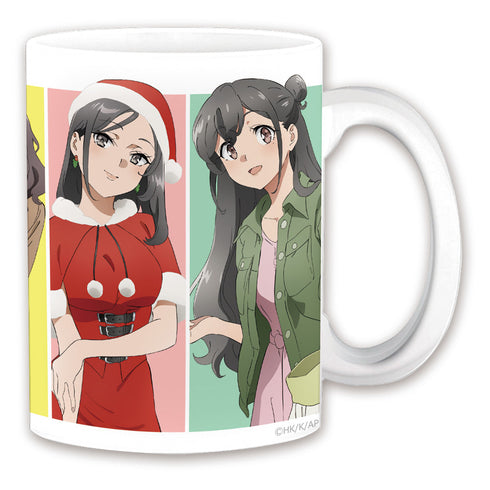 『青春ブタ野郎はサンタクロースの夢を見ない』 マグカップ 麻衣&卯月&郁実&紗良&美織&ミニスカサンタ