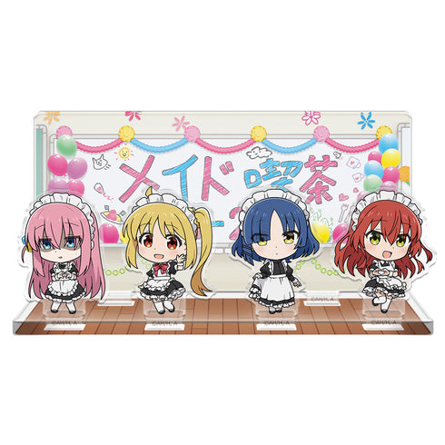 『ぼっち・ざ・ろっく!』アクリルジオラマ ひとり&虹夏&リョウ&郁代 メイド服ver.