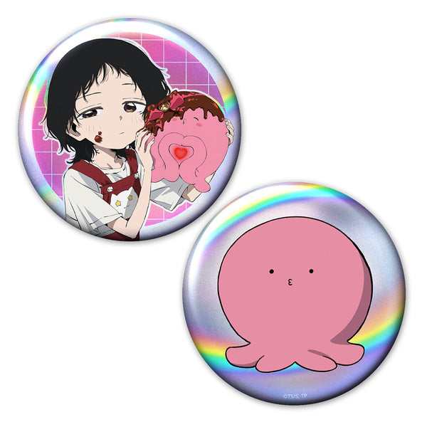 『タコピーの原罪』ホログラム缶バッジ2個セット しずか&タコピー