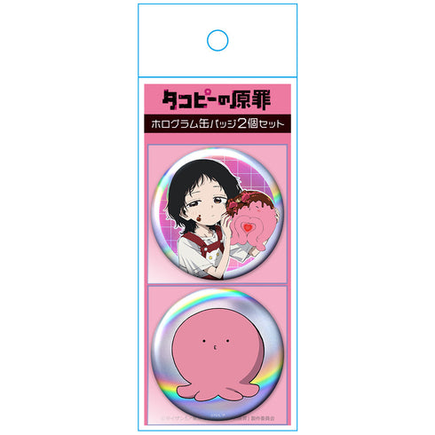 『タコピーの原罪』ホログラム缶バッジ2個セット しずか&タコピー