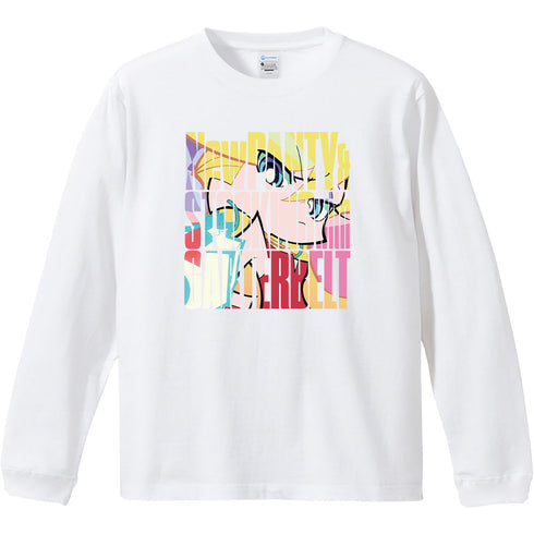 『New PANTY & STOCKING with GARTERBELT』リブ付ロングスリーブTシャツ パンティ