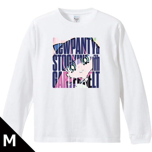 『New PANTY & STOCKING with GARTERBELT』リブ付ロングスリーブTシャツ ストッキング