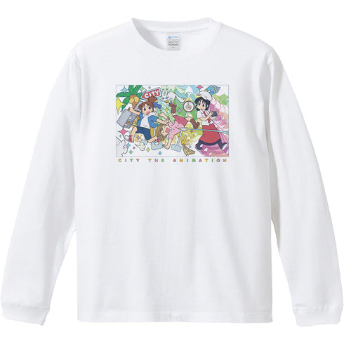 『CITY THE ANIMATION』リブ付ロングスリーブTシャツ 南雲美鳥&にーくら&泉わこ