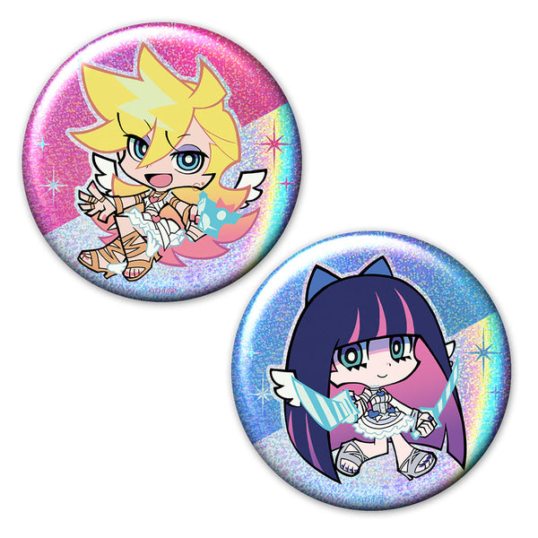 『New PANTY & STOCKING with GARTERBELT』ホログラム缶バッジ2個セット パンティ&ストッキング