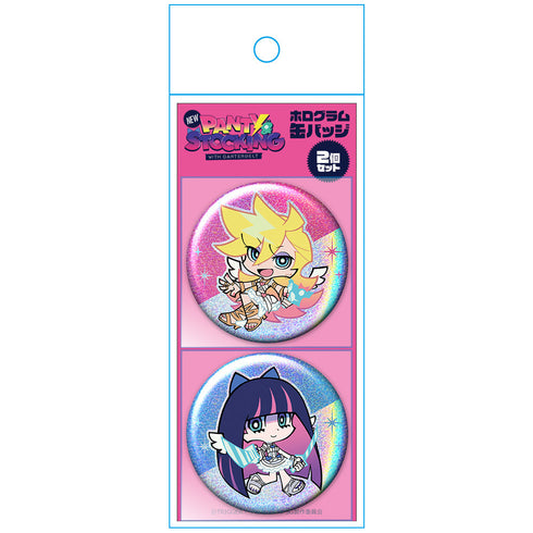 『New PANTY & STOCKING with GARTERBELT』ホログラム缶バッジ2個セット パンティ&ストッキング