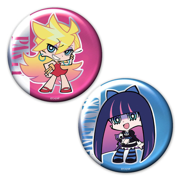 『New PANTY & STOCKING with GARTERBELT』メタリック缶バッジ2個セット パンティ&ストッキング vol.2