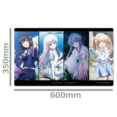 『Summer Pockets』キャラクターラバーマット しろは&蒼&鴎&紬