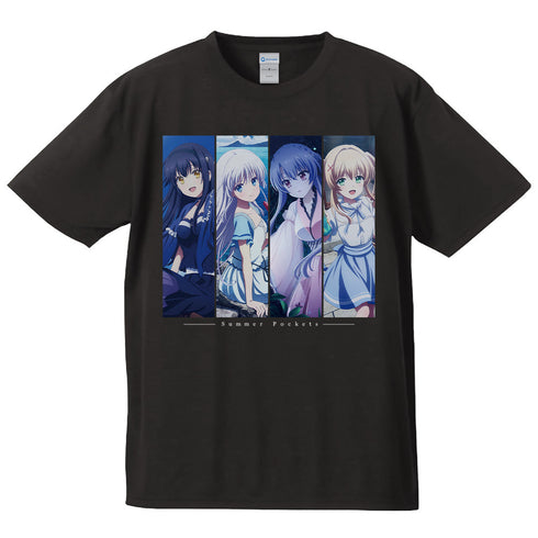 『Summer Pockets』Tシャツ しろは&蒼&鴎&紬