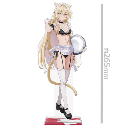 『わたしが恋人になれるわけないじゃん、ムリムリ!(※ムリじゃなかった!?)』BIGアクリルキャラスタンド 王塚 真唯 猫耳水着メイドver.【描き下ろし】