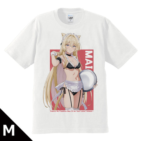 『わたしが恋人になれるわけないじゃん、ムリムリ!(※ムリじゃなかった!?)』Tシャツ 王塚 真唯 猫耳水着メイドver. Mサイズ【描き下ろし】