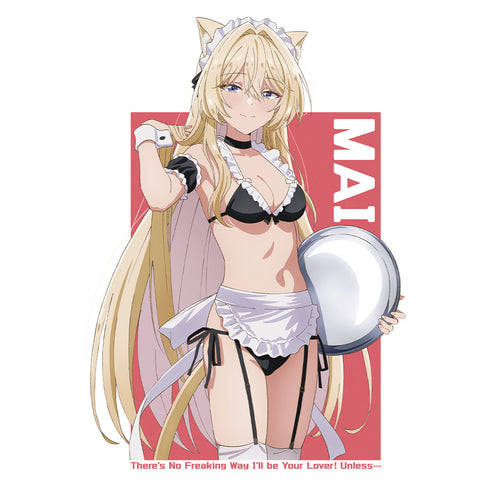 『わたしが恋人になれるわけないじゃん、ムリムリ!(※ムリじゃなかった!?)』Tシャツ 王塚 真唯 猫耳水着メイドver. Mサイズ【描き下ろし】