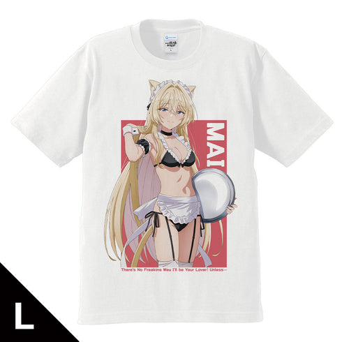 『わたしが恋人になれるわけないじゃん、ムリムリ!(※ムリじゃなかった!?)』Tシャツ 王塚 真唯 猫耳水着メイドver.【描き下ろし】