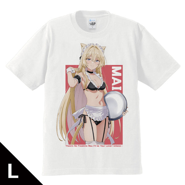 『わたしが恋人になれるわけないじゃん、ムリムリ!(※ムリじゃなかった!?)』Tシャツ 王塚 真唯 猫耳水着メイドver.【描き下ろし】