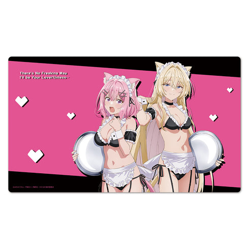 『わたしが恋人になれるわけないじゃん、ムリムリ!(※ムリじゃなかった!?)』キャラクターラバーマット れな子&真唯 猫耳水着メイドver.【描き下ろし】