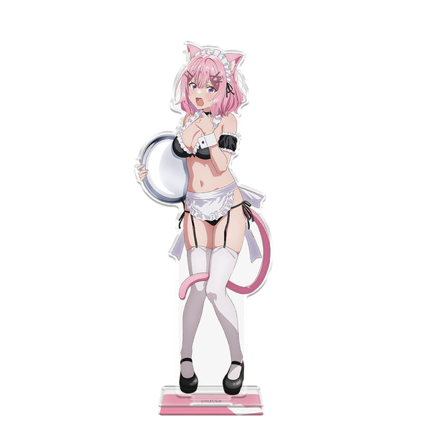 『わたしが恋人になれるわけないじゃん、ムリムリ!(※ムリじゃなかった!?)』アクリルキャラスタンド 甘織 れな子 猫耳水着メイドver.【描き下ろし】