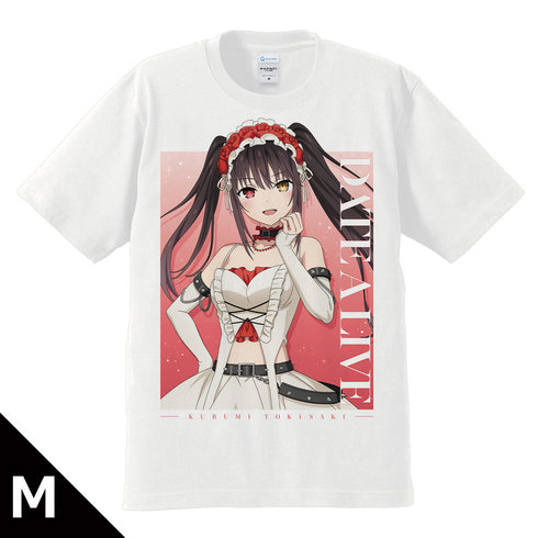 『デート・ア・ライブV』Tシャツ 時崎狂三 ゴシックパンク ホワイトver. 【描き下ろし】