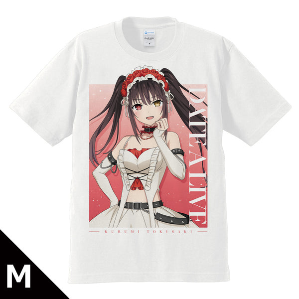 『デート・ア・ライブV』Tシャツ 時崎狂三 ゴシックパンク ホワイトver. 【描き下ろし】