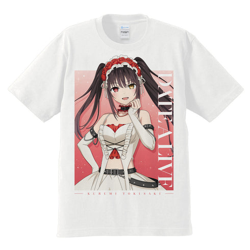 『デート・ア・ライブV』Tシャツ 時崎狂三 ゴシックパンク ホワイトver. 【描き下ろし】