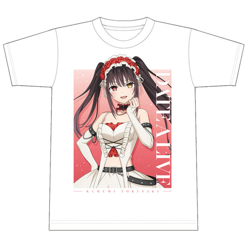 『デート・ア・ライブV』Tシャツ 時崎狂三 ゴシックパンク ホワイトver. 【描き下ろし】