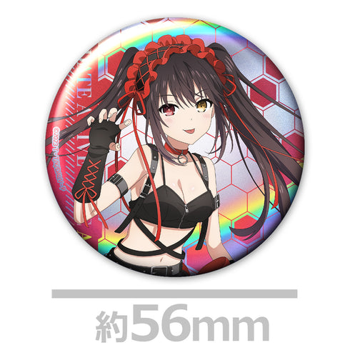 『デート・ア・ライブV』ホログラム缶バッジ2個セット 時崎狂三 ゴシックパンクver. 【描き下ろし】