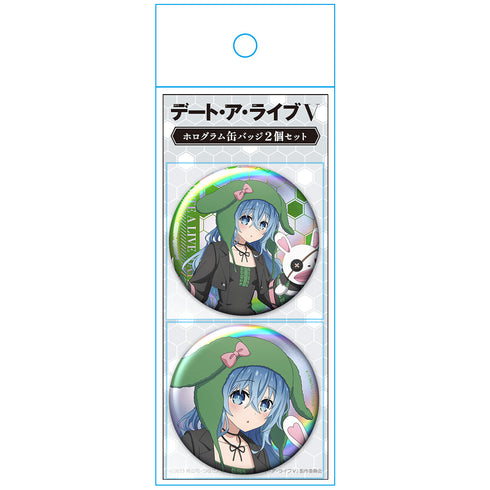 『デート・ア・ライブV』ホログラム缶バッジ2個セット 四糸乃 ゴシックパンクver. 【描き下ろし】