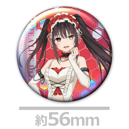 『デート・ア・ライブV』ホログラム缶バッジ2個セット 時崎狂三 ゴシックパンク ホワイトver. 【描き下ろし】