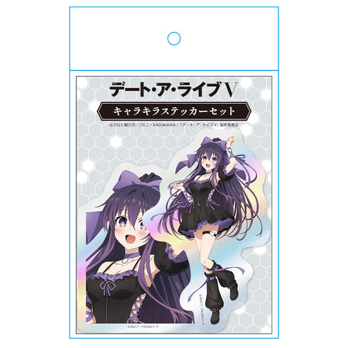 『デート・ア・ライブV』キャラキラステッカーセット 夜刀神十香 ゴシックパンクver. 【描き下ろし】
