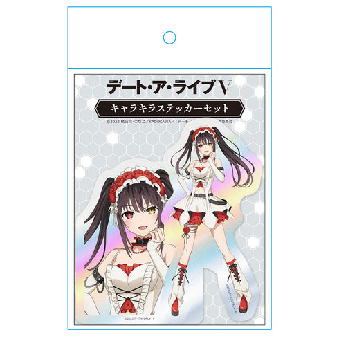 《约会大作战V》角色闪卡贴纸套装 时崎狂三 哥特朋克 白色版 【全新绘制】