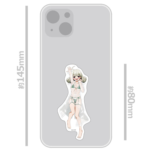 『魔法少女にあこがれて』ダイカットステッカーセット 阿良河キウィ レインコート水着ver. 【描き下ろし】