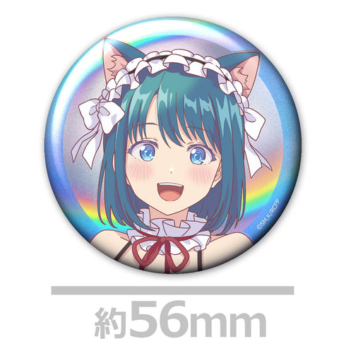 『幼馴染とはラブコメにならない』ホログラム缶バッジ2個セット 汐&灯 猫耳水着メイドver.【描き下ろし】